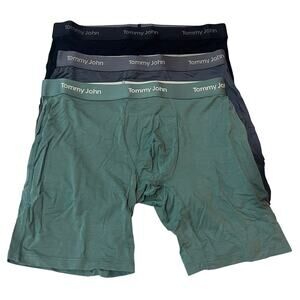 M3-62 TOMMY JOHN $59.50 Men's Underwear Second Skin Modal Boxer Briefs 3-PACK M